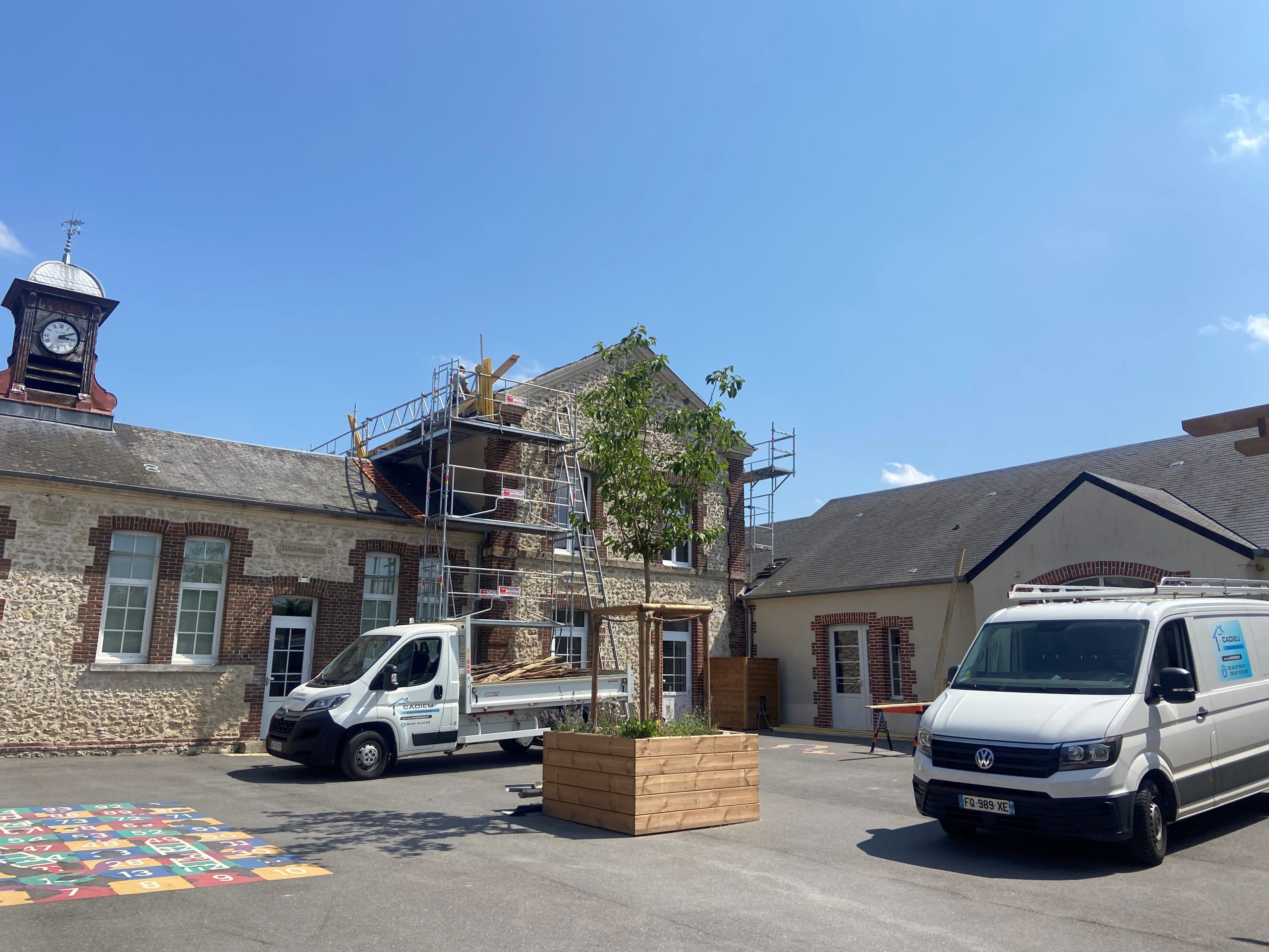 Réfection de la toiture de l’école